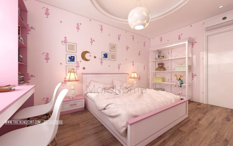 Tuyển tập mẫu giường ngủ bé gái đẹp mê ly đầy ấn tượng